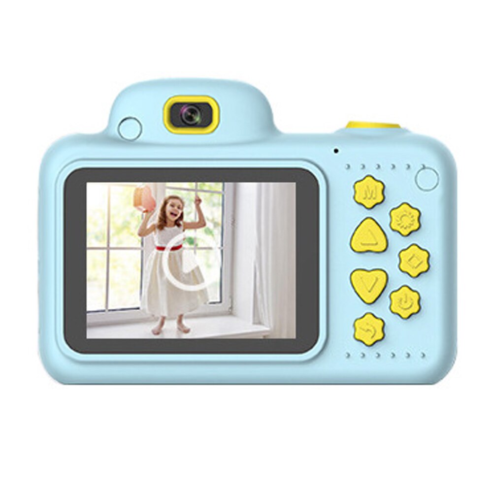 2.4 Inch Screen Kids Camera Cute Cartoon Digital Cameras Camcorder High Definition Children: Blue