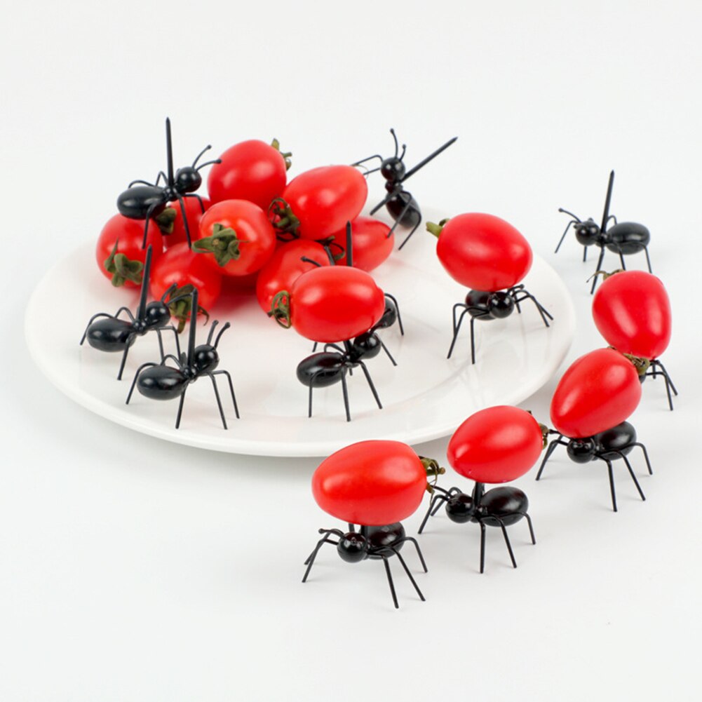 Creatieve Mier Voedsel Picks Herbruikbare Cake Dessert Vork Praktische Partijen Gadgets Party Decoraties Levert 12 Stuks Fruit Vork Pr