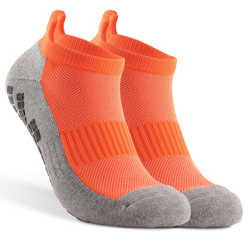 Calcetines antideslizantes con suela de silicona, para fútbol, competición , accesorios deportivos, unisex,: Orange