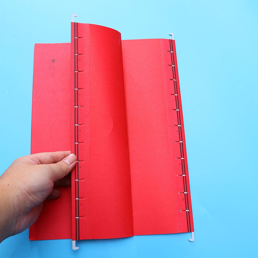 8 pièces Portable dossier suspendu dossier suspendu porte-fichiers papier cadre Documents organisateur fournitures de bureau (couleur aléatoire)