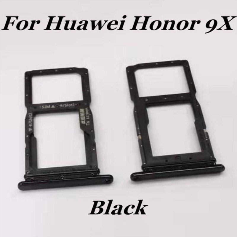 1 PCS Original Para Huawei Honor 9X Slot da Bandeja Do Cartão Sim + Micro SD Card Adaptador de Soquete Suporte Para Honra 9X Peças spair