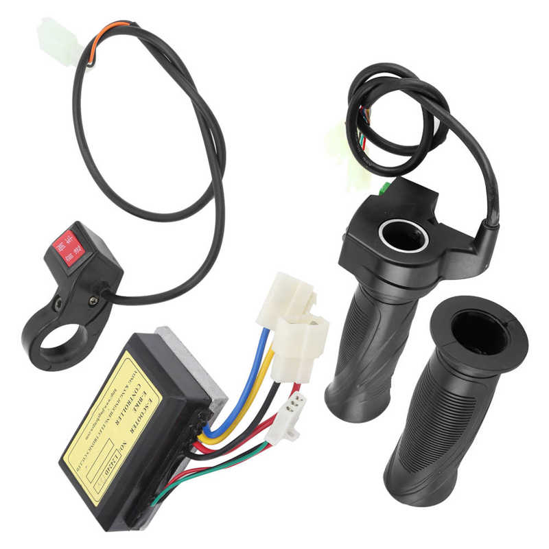 Scooter Forward and Reverse Switch Scooter 12V 250W Brushed Controller with 4 Speed Grip and Forward and Reverse Switch