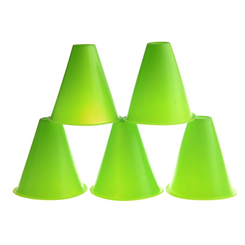 5 uds. Conos de 3 pulgadas para patines Slalom patinaje sobre ruedas-verde