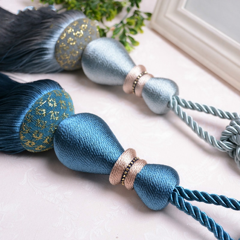 2 teile/los Vorhang Quaste Pinsel Fringe Raffhalter Hängen Gürtel Ball Seile Vorhang Zubehör Tieback Schnalle Wohnkultur