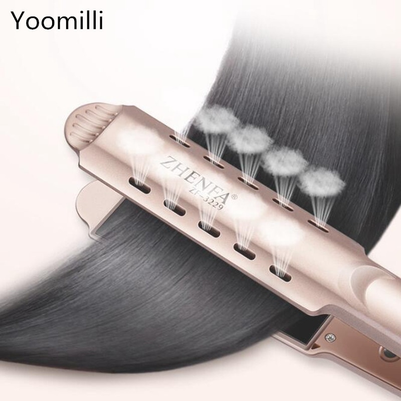 Professionele Stoom Stijltang Vier-Gear Hair Flat Iron Keramische Verwarming Plaat Haar Stijltang Styling Tool