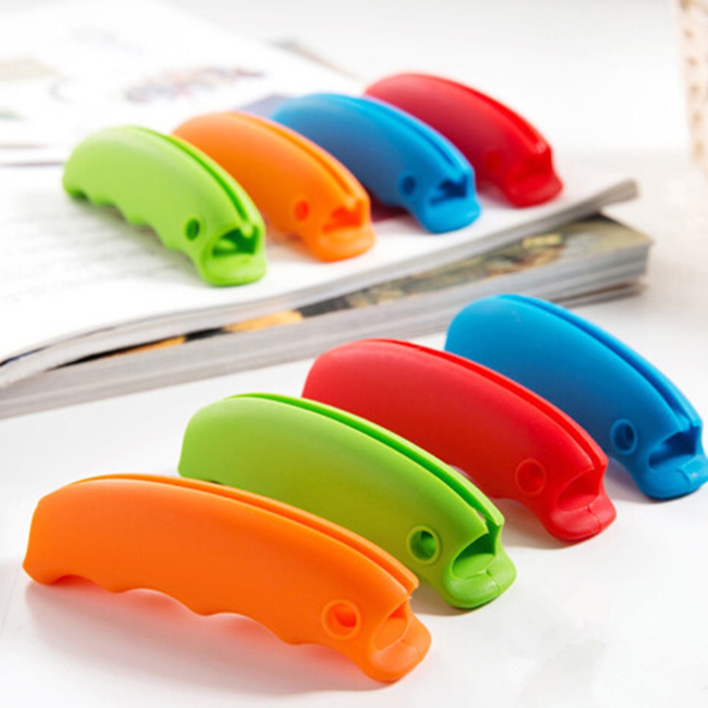 2 pcs Huishoudelijke Draagbare Draagtas Siliconen Handgrepen Hand Bescherming Apparaat Thuis Keuken Gereedschap Willekeurige Kleur Plukken Handvat