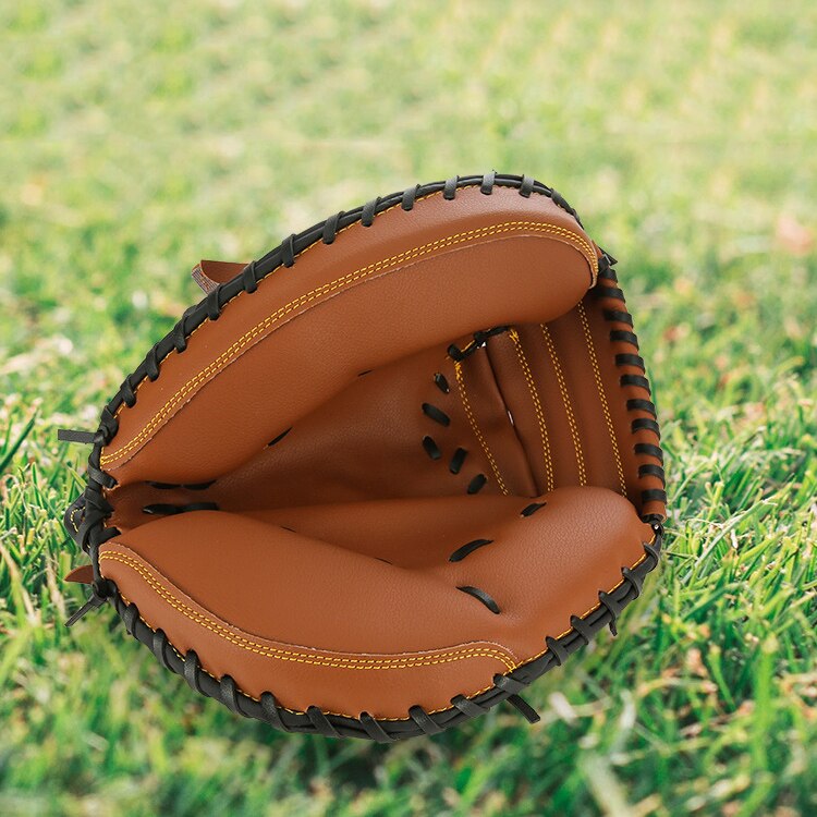 Männer Ausbildung Baseball Handschuh Leder Verknüpfungen Hand Zubehör freundlicher weicher Ball Handschuhe Schlagen freundlicher Guante Beisbol Baseball Praxis