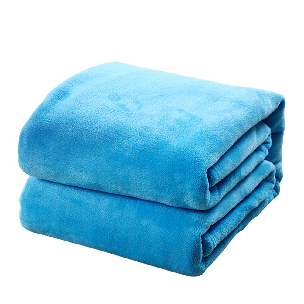 Super blødt varm massiv varm mikro plys fleece tæppe kaste tæppe sovesofa: 3c