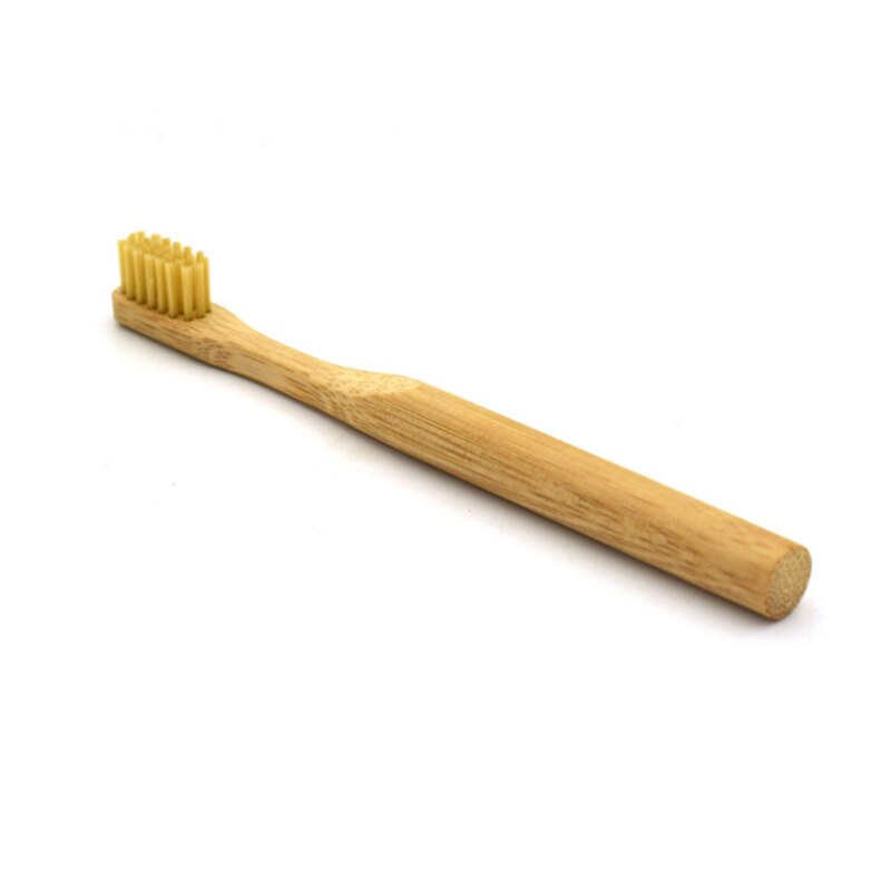 Milieuvriendelijke houten tandenborstel met bamboe handvat, kleurrijke zachte borstel, gebruik met houtskool, tandenbleekpoeder, 1pc/ stuks: Bruin