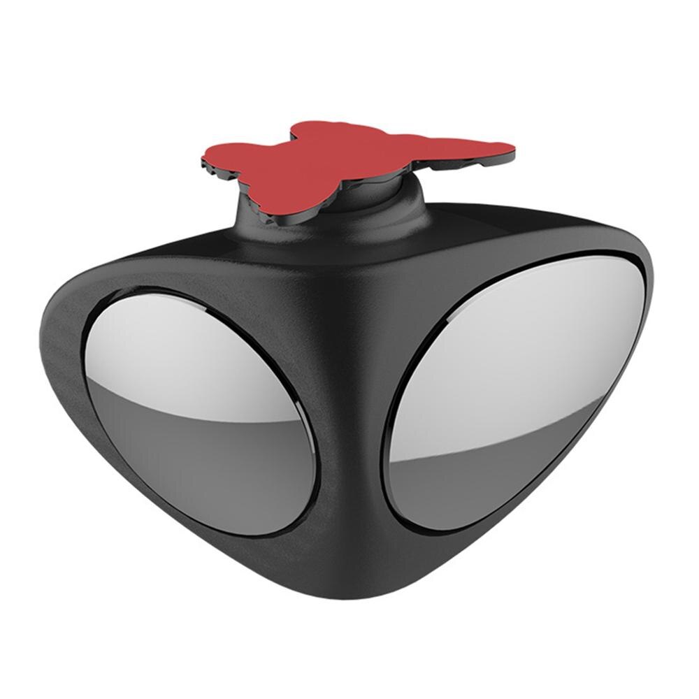 360 Degree Car Blind Spot Mirror Car Rearview Zone Mirror Rotatable 2 Side Wide Angle Exterior Rear View Mirror Safety Accessory: Right Black