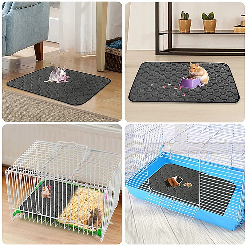 Konijn Cavia Kooi Liner Kleine Huisdier Artikelen Waterdicht Anti Slip Beddengoed Mat Zeer Absorberend Pee Pad voor Hamsters Accessoires