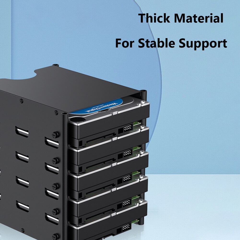 Acasis Hard Drive Bracket 5 Layers Hard Disk Shelf Organizer Box HDD Rack Desktop Computer External Hard Drives HDD Cage