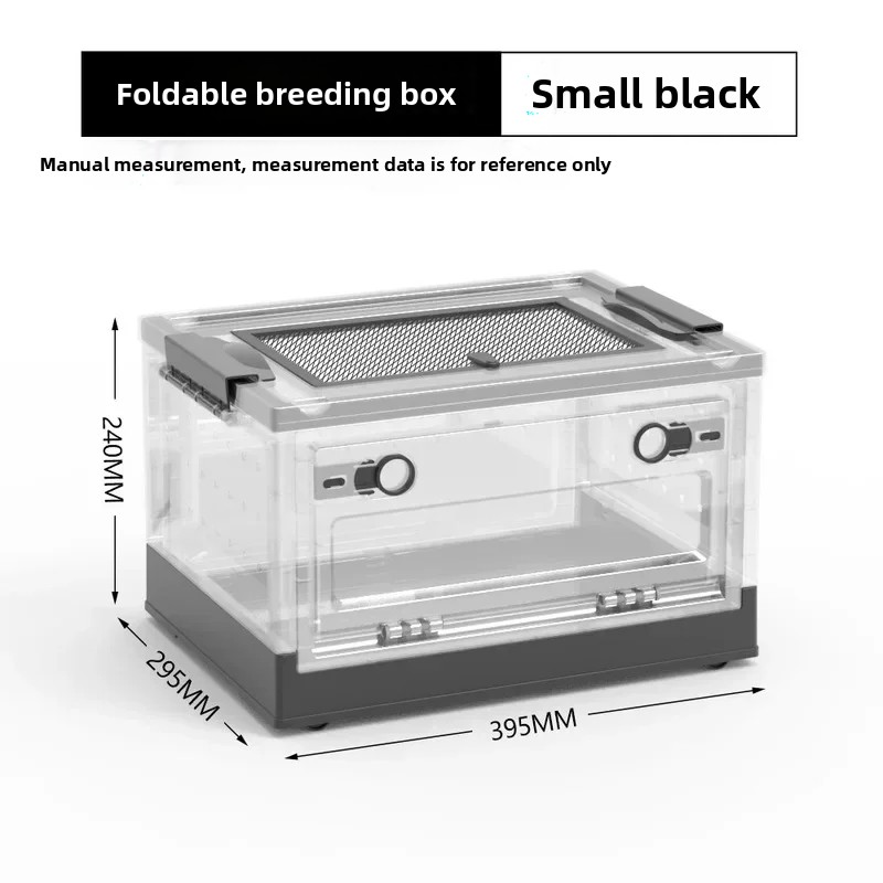 Reptilien-Zuchtgehäuse, Käfige, transparente Amphibien-Lebensraumbox, Reptilien-Futterbox aus Kunststoff für Eidechsen, Bartagamen: SCARLET