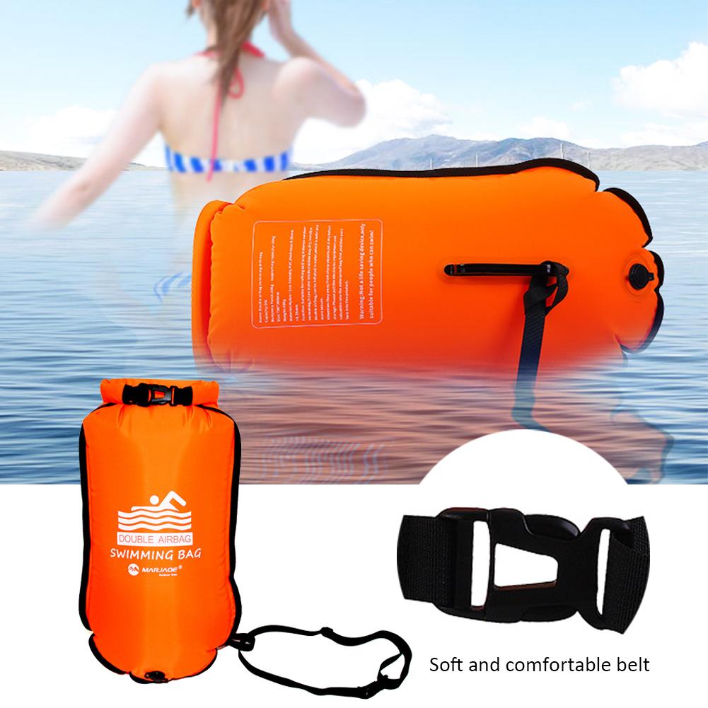 Double Airbags Thickened Inflatable Swimming Bag Ring Float Anti-snoring Storage Waterproof PVC Lifebuoy Buoy Prevent Drowning