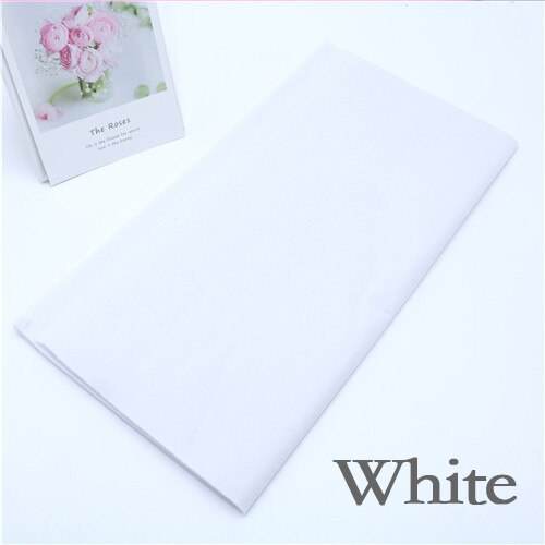 40 teile/los Einfarbig Seidenpapier Verpackung Faser Textur Blumen- wickelt DIY Blume Verpackung Weihnachten Gewebe Verpackung Papier: Weiß