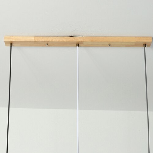 Jahrgang holz lampe Basis Runde Rechteckigen 30cm 50cm 3 köpfe DIY kronleuchter holz Decken Basis hängen lampe Beleuchtung zubehör: 50Cm lang 3 Köpfe