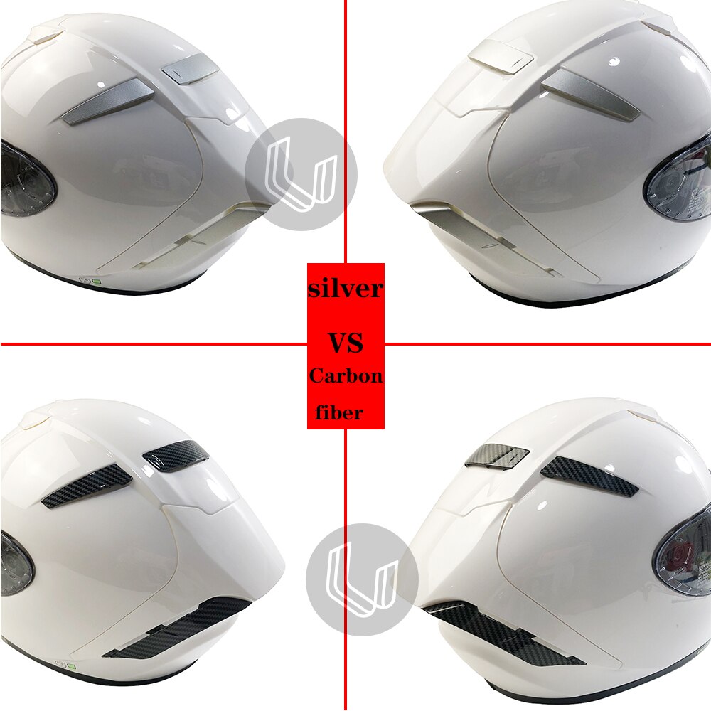Carbon Fiber Patroon Motorfiets Achter Trim Helm Spoiler Accessoires Case Voor Shoei X14 X-14