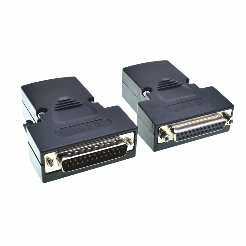 D-SUB Connector DB25 Male/Female 25Pin Plug Connector DB25 Breakout Terminal Solderless Connectors