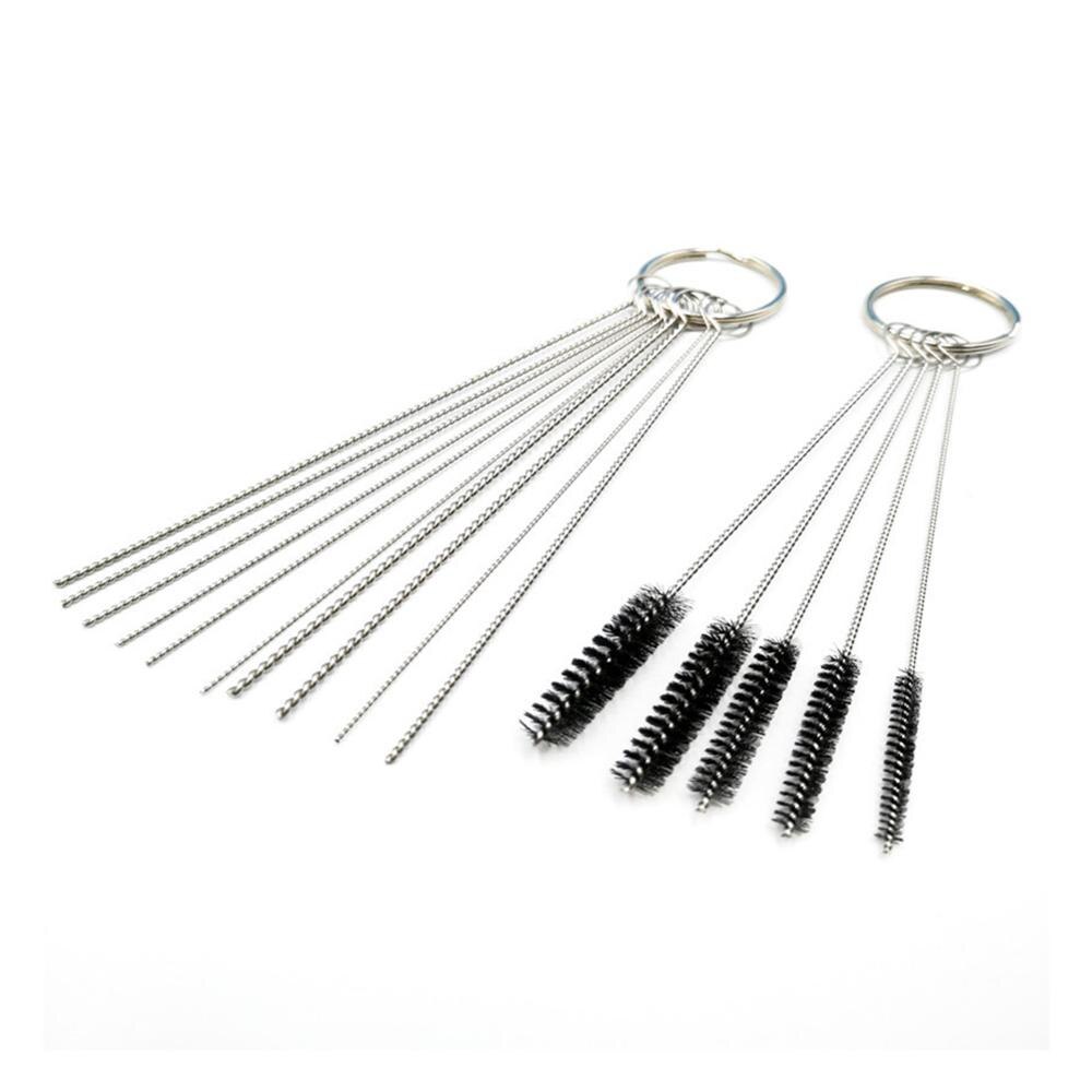 Juego de carburadores de carbón limpiador de polvo, 10 cables de limpieza + 12 agujas de alambre + 5 cepillos, Kit de herramientas de limpieza