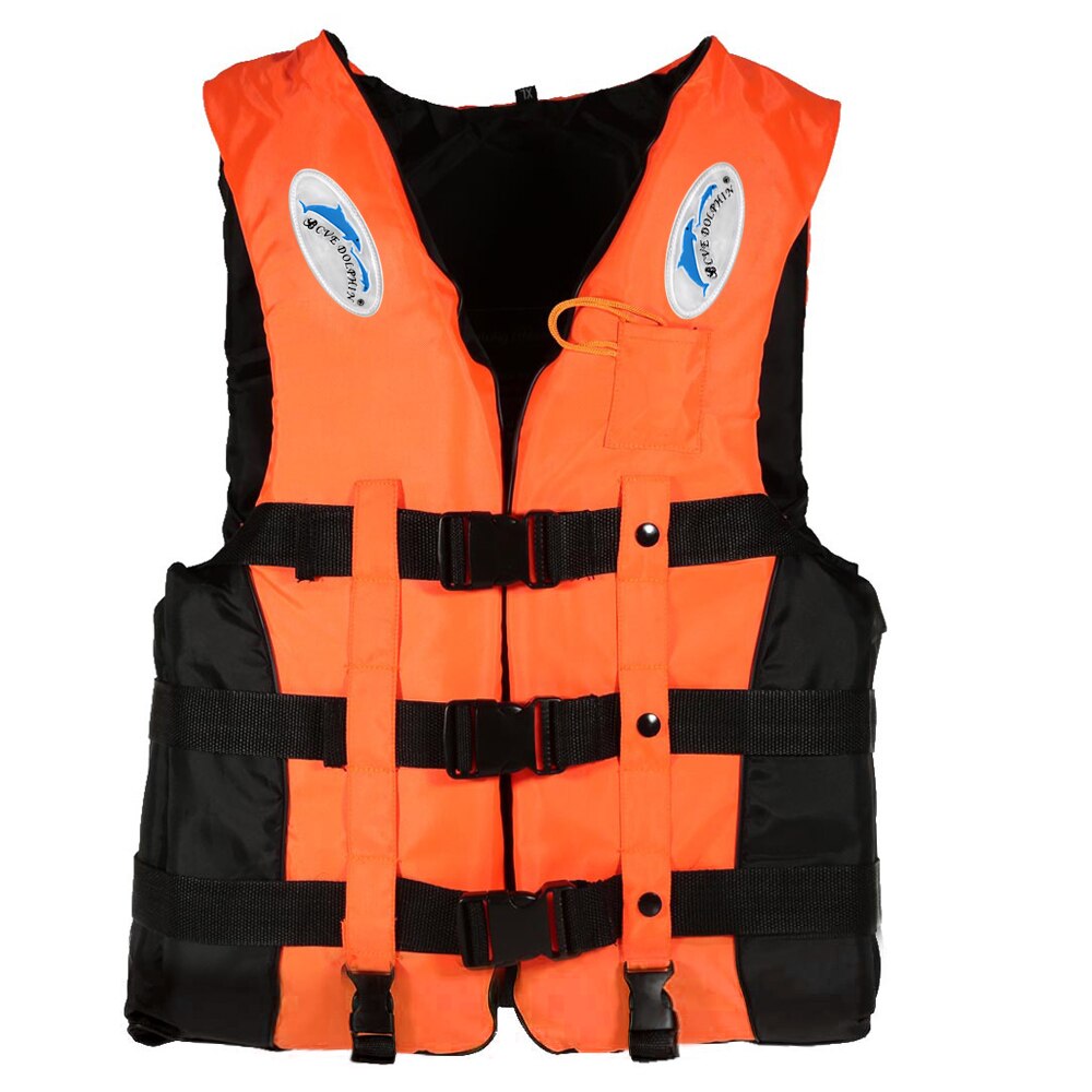 Adult Life Vest Jacket Polyester Swimming Boating Ski Surfing Survival Drifting Life Vest with Whistle Water Sports Man Jacket