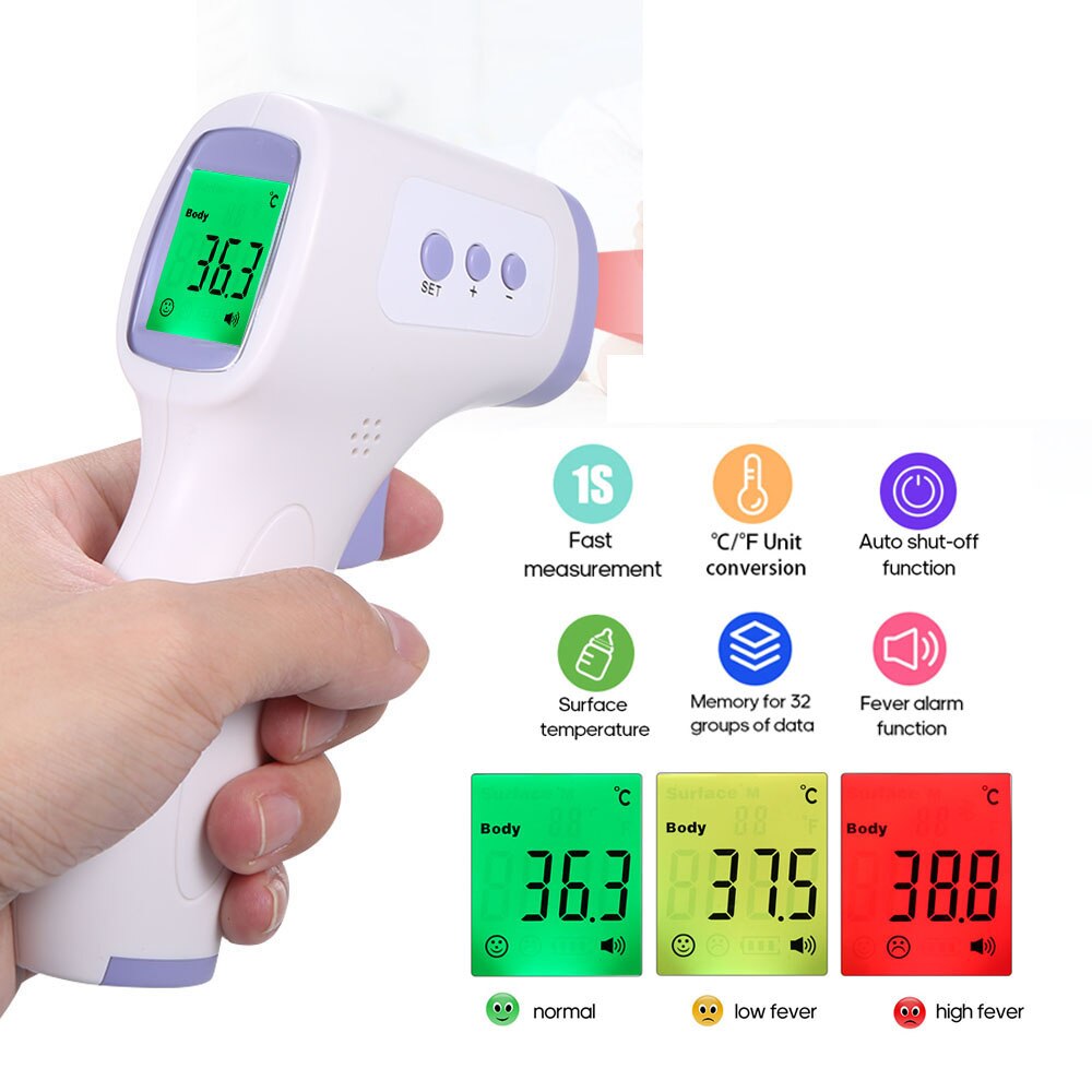 Digital Infrared Thermometer Non Contact Temperature Meter hygrometer Temperature Fever Digital Measuring Tools thermal sensor: Type1