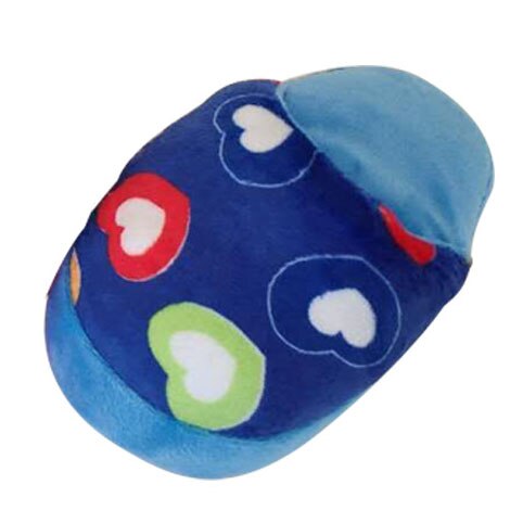 PT016 Cartoon Chew Play Pet Squeaky Puppy Chew Squeaker Quack Sound Doll Toy Simulation Donut Pet Supplies Dog Toys: PT001-blueheart