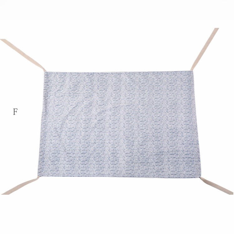 Babybassinet hengekøye for cirb, bomullsstoff innendørs huske, bærbar nyfødt vugge: F