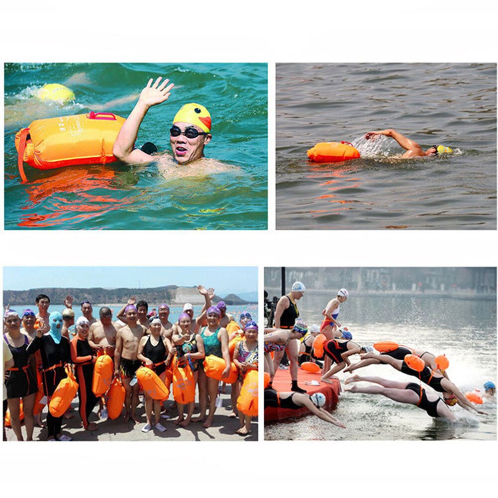 Oppustelig flydeopbevaringstaske livreddende tør vandtæt taske udendørs pvc drifting rafting svømning overlevelsestaske stor kapacitet taske