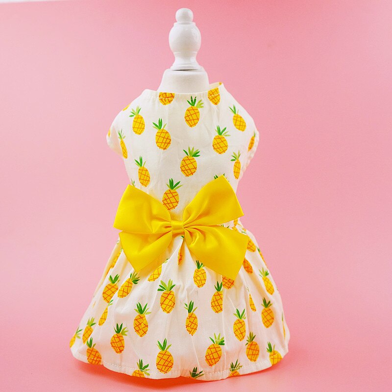 Small Dog Costume Summer Cat Dress Doggy Puppy Chihuahua Yorkie Pomeranian Clothes Maltese Poodle Pet Clothing XS Dog Skirt: A02 / L