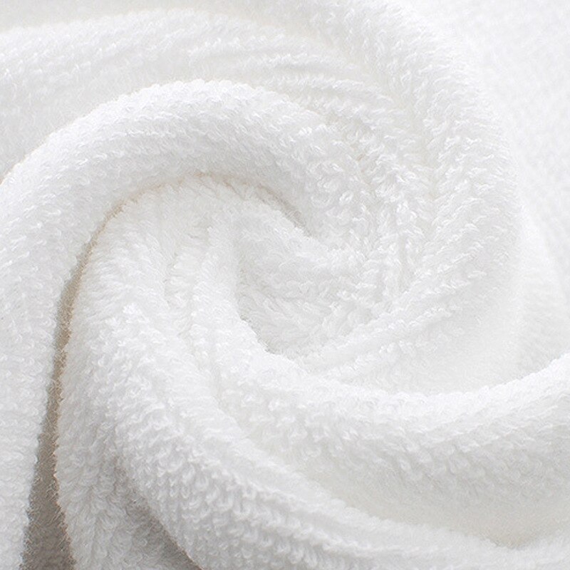 70 x 140cm hotel luksusbroderi hvidt badehåndklædesæt 100%  bomuld stort badehåndklæde mærkeabsorberende hurtigtørrende håndklæde: 70 x 140cm