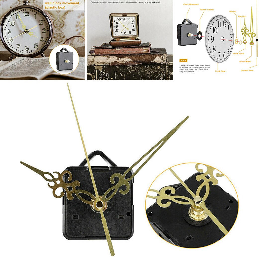 Stille Sweep Quartz Uurwerk Mechanisme Handen 0.5 &quot;As Diy Onderdelen Woondecoratie Horloge Accessoires Quartz Uurwerk