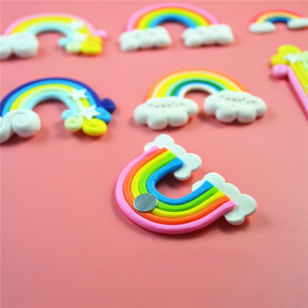 3d Hars materiaal koelkast magneten whiteboard sticker Leuke regenboog Magneten Kids Woondecoratie