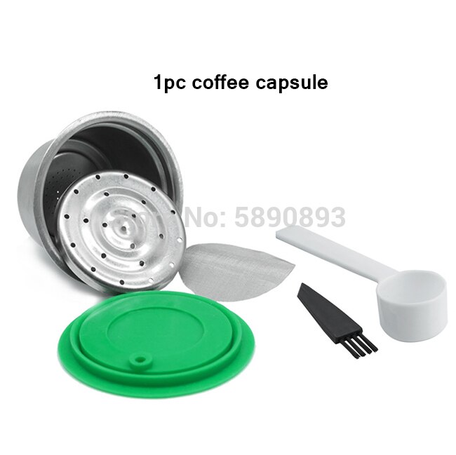 Cápsula de Metal de acero inoxidable, Compatible con máquina de café dolce gusto, cápsula reutilizable rellenable: 1pcs capsule