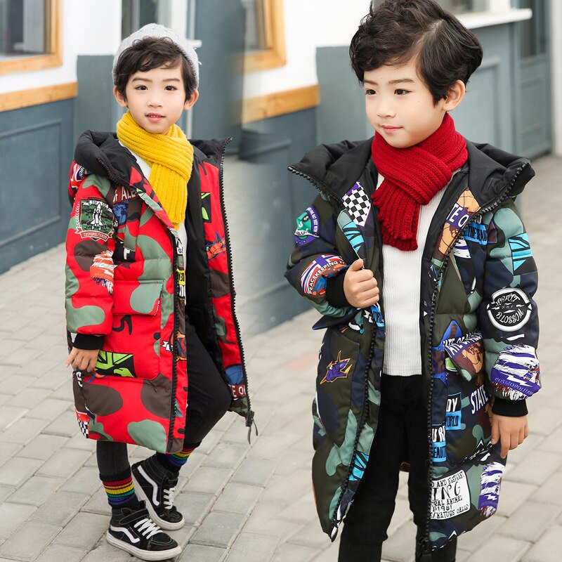 Winter Kinderen Jas Jongens Jassen Dikte 4-10 Oud Maat Herfst Winter 9WBT034
