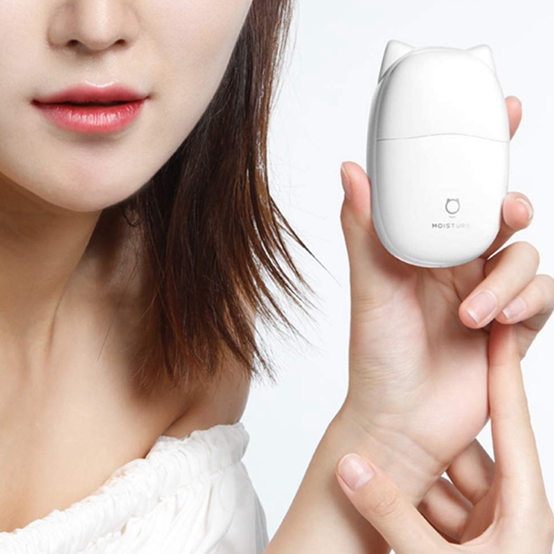 Home Office Diffusers Cute Cat Portable Mini USB Charging Nano Water Spraying Beauty Atomizer Sprayer