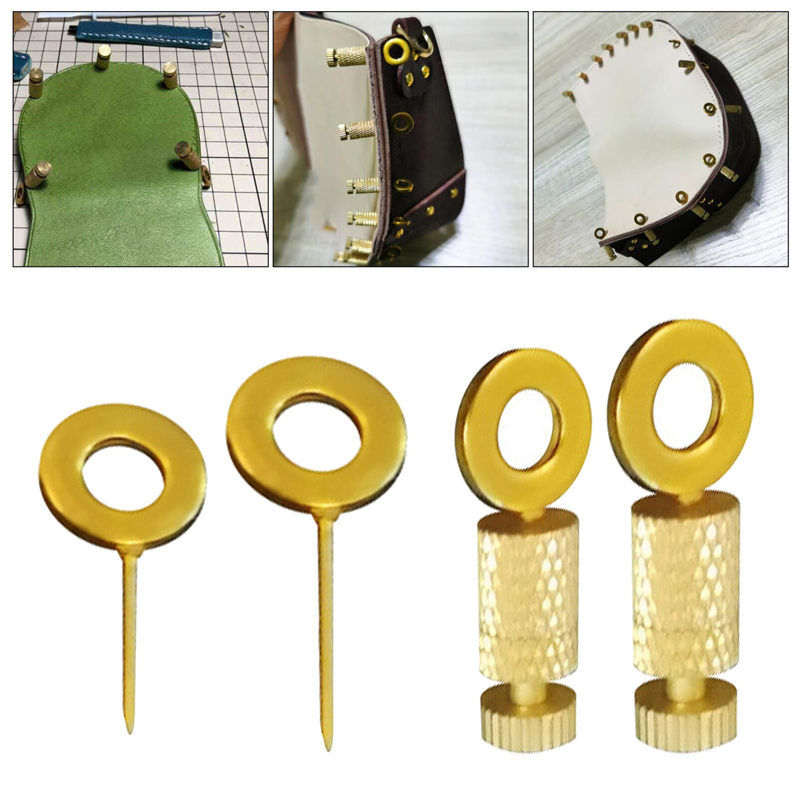 Solid Leather Craft Located Pins DIY Leather Fixing Lock Needles Tool