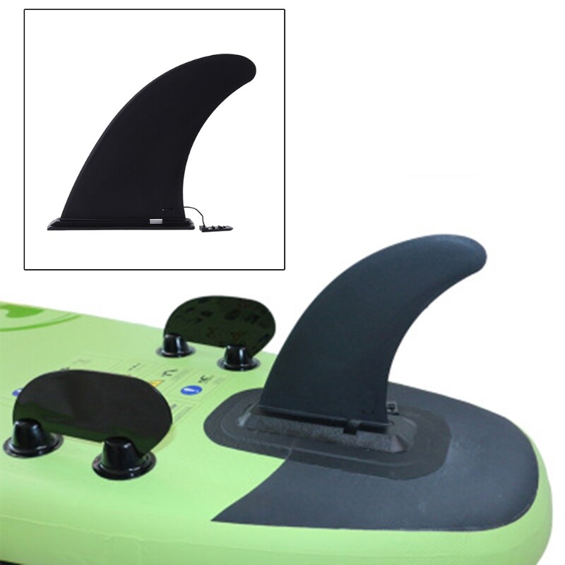 Removable center fin, black, kayak rudder fin, reversible board for inflatable canoe, stand-up paddleboard, sup board, surfboard