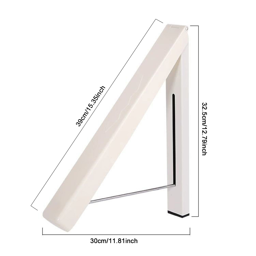Colgador de ropa plegable, perchero oculto de Metal para almacenamiento de ropa, con perforación Invisible, para lavandería y baño
