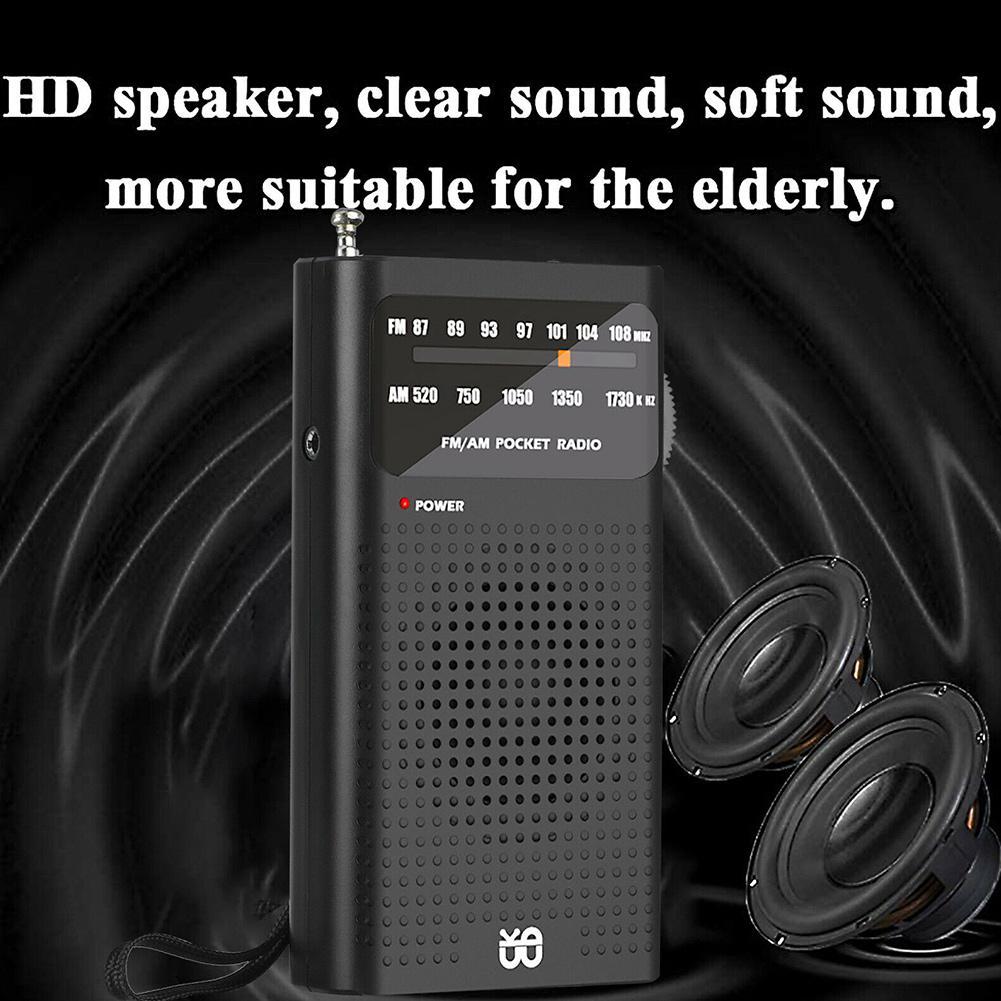 Full band FM/AM analog radio Pocket portable radio M6Q6
