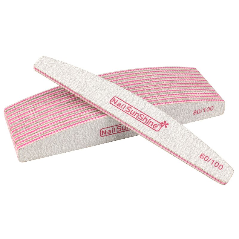 Emery-limas de uñas para manicura, pizarra lavable, 80/100/100/150, color Lima, bloque de doble cara, 240/320 Uds.: 80-100 Grit