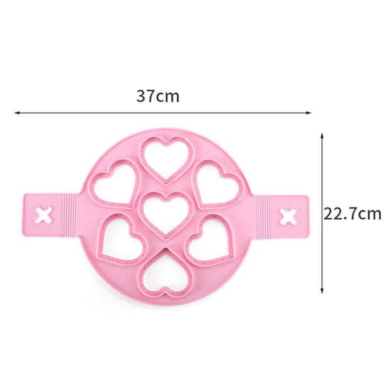 Pancake Egg Ring Maker Nonstick Cooking Tool Round Heart Pancake Maker Egg Cooker Pan Flip Eggs Mold Kitchen Baking Accessories