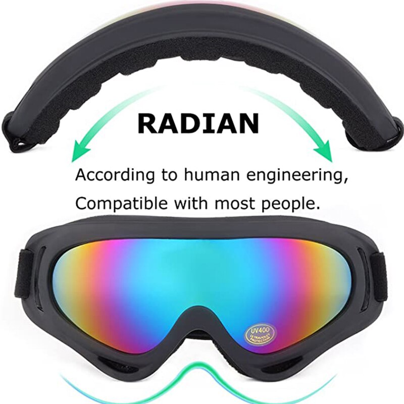 Gafas de esquí al aire libre para hombre, máscara de Snowboard, moto de nieve, Motocross, gafas de sol deportivas de patinaje, a prueba de viento y polvo