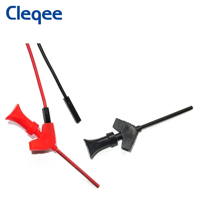 Cleqee P5003 Mini SMD IC Test Hook Clip Jumper Test Probe Logic Analyzer Grabber Connect Dupont Test Lead Accessories 30V/5A