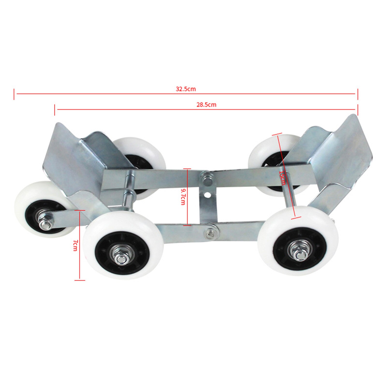 Neumático de motocicleta, patines, remolque plano de motocicleta, remolque de neumático roto portátil con 5 ruedas para Scooter