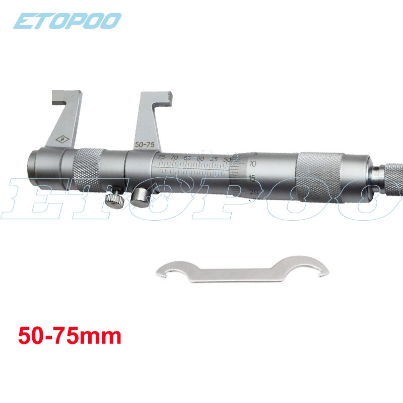 Internal Diameter Metric Screw Carbide Gauge Inside Micrometer Precision Measuring Instrument Internal Diameter Tools: 50-75mm
