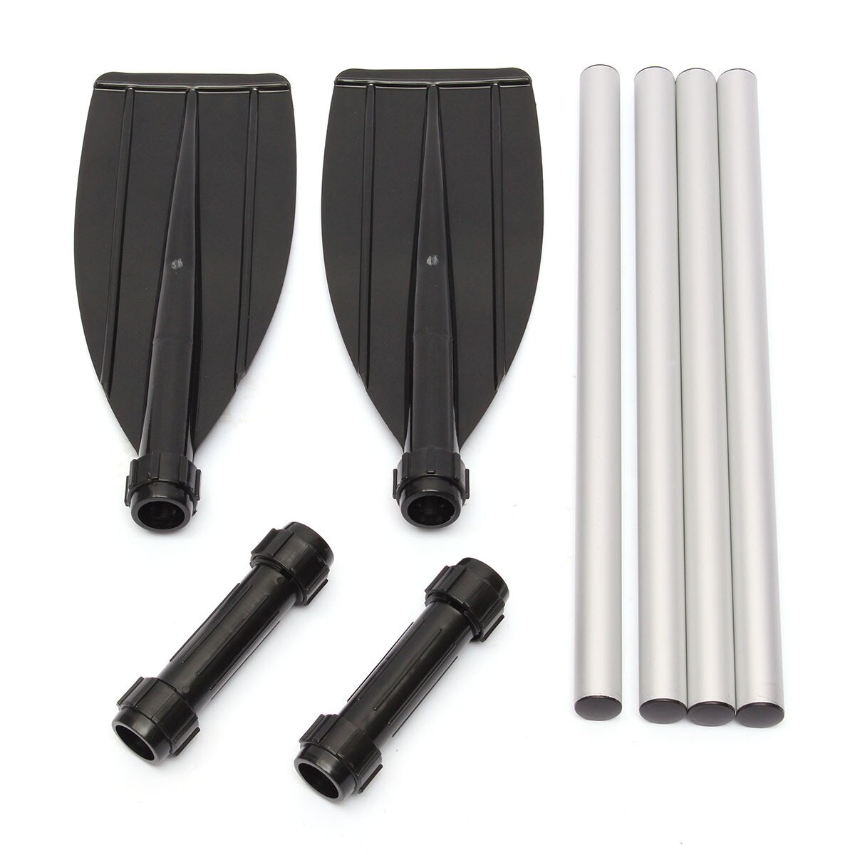 2Pcs Detachable Assemble Strengthened Aluminium Boat Oars Paddle Long Oar PVC Inflatable Boat Fishing Kayak Canoe Paddle Pad