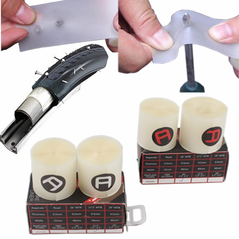 2pcs Bicycle Tire Liner Bike Puncture Proof Belt Protection Pad Anti-Puncture Tyre Protector Tape MTB Road Bike Repair Tools