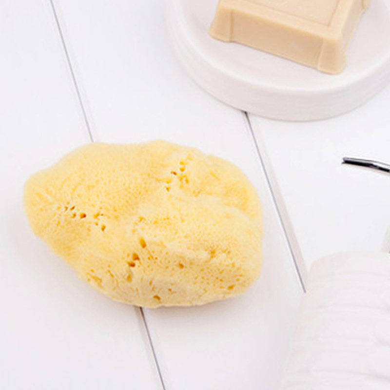 Silk Sponge Yellow Size 1.5-2 Natural Seaweed Mime Sponge Sponge Wash Face Baby Bath Sponge