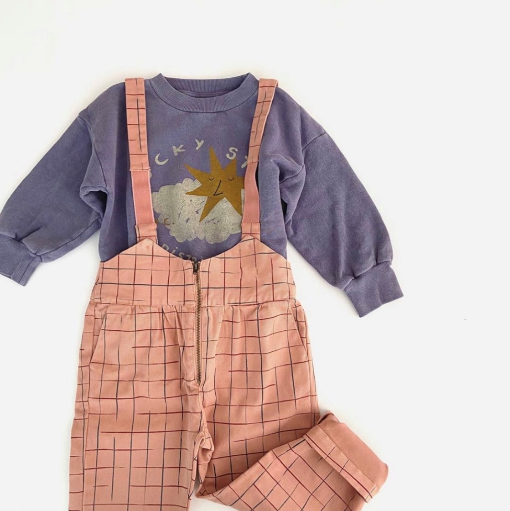Per-vendita La Nave A Metà Agosto 2020 Nuovo Bambino Della Ragazza di Inverno Vestiti di Pantaloni Cargo Rosa Plaid Per Bambini Tute E Salopette boutique di Abbigliamento Per Bambini