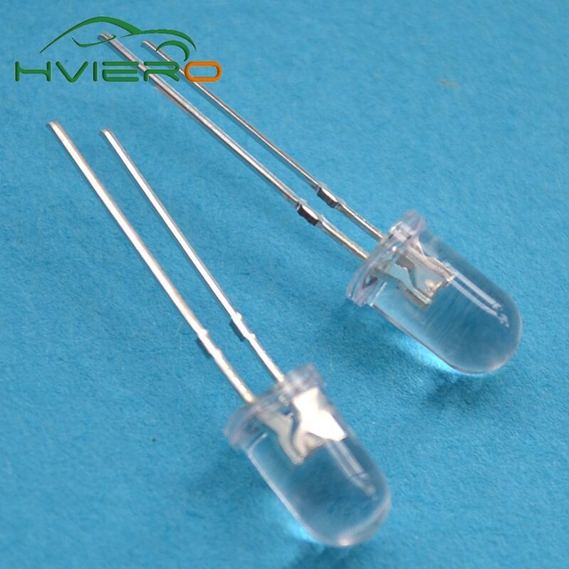 100 Stuks 5Mm Ronde Witte Diode Led Super Helder Licht Elektronische Component Emitting Diodes Lamp Led Lampen 6500K f5 5Mm Diodes